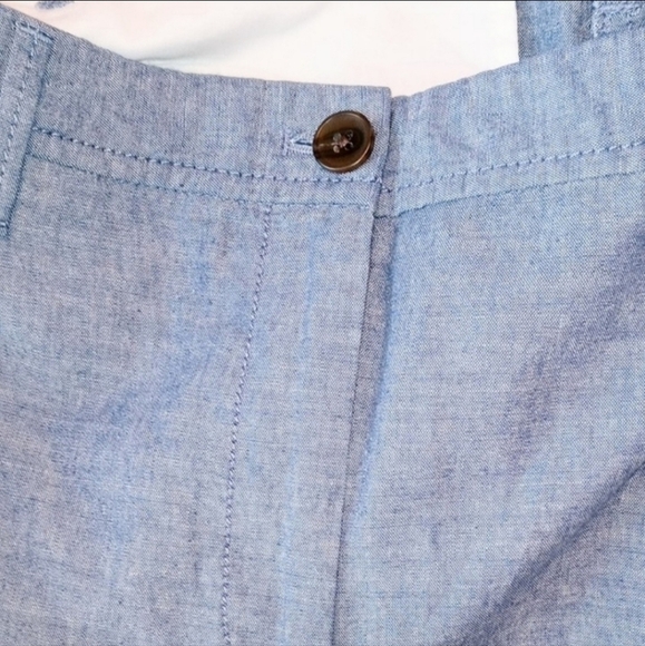 Talbot's Girlfriend Chino 100% Cotton Pants Women's 10 Light Blue Pockets EUC - Picture 9 of 15